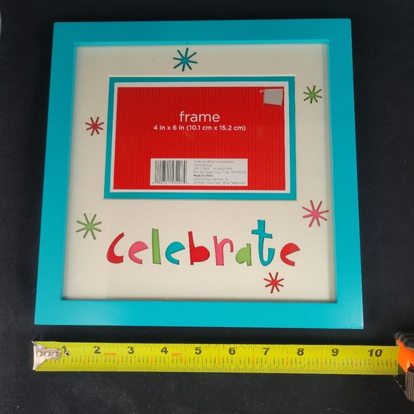 Target Brand 4x6 picture frame holiday celebrate. VG CONDITION. - Picture 8 of 16